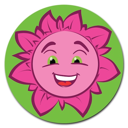 Signmission Flower Pink Circle Corrugated Plastic Sign C-8-CIR-Flower Pink